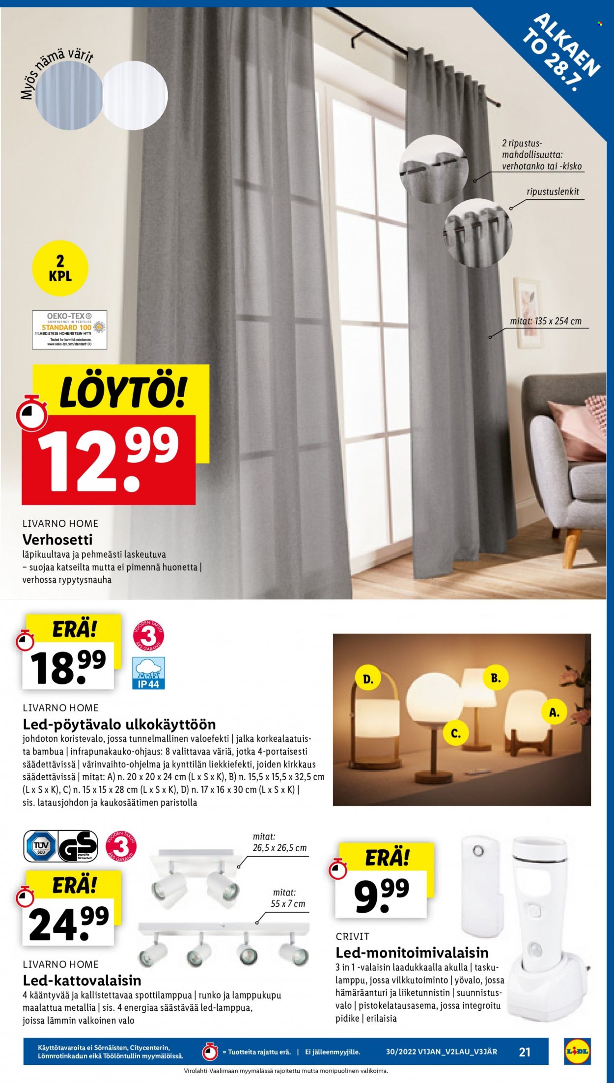Lidl tarjoukset - 28.07.2022 - 03.08.2022. Sivu 21