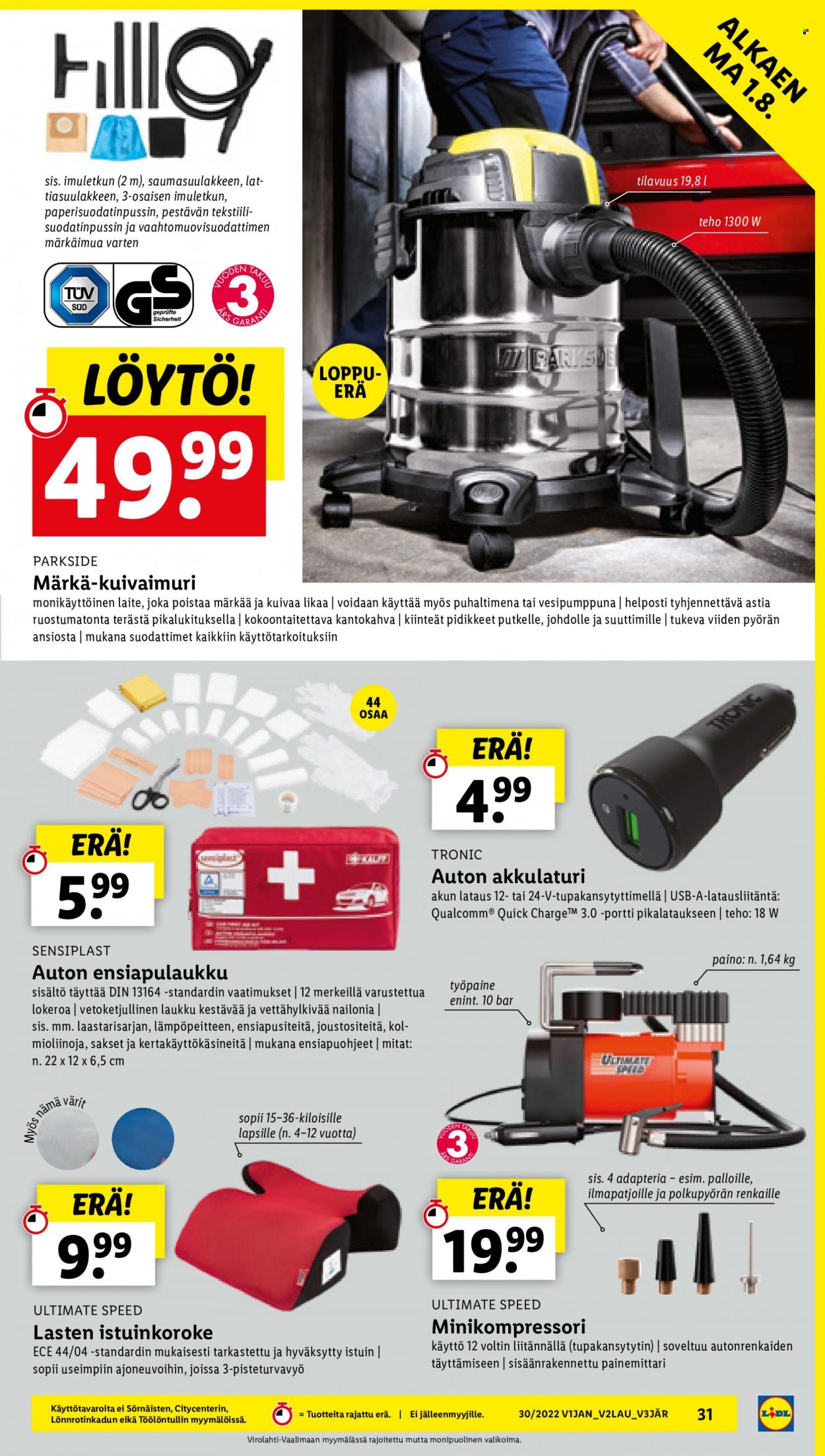 Lidl tarjoukset - 28.07.2022 - 03.08.2022. Sivu 31