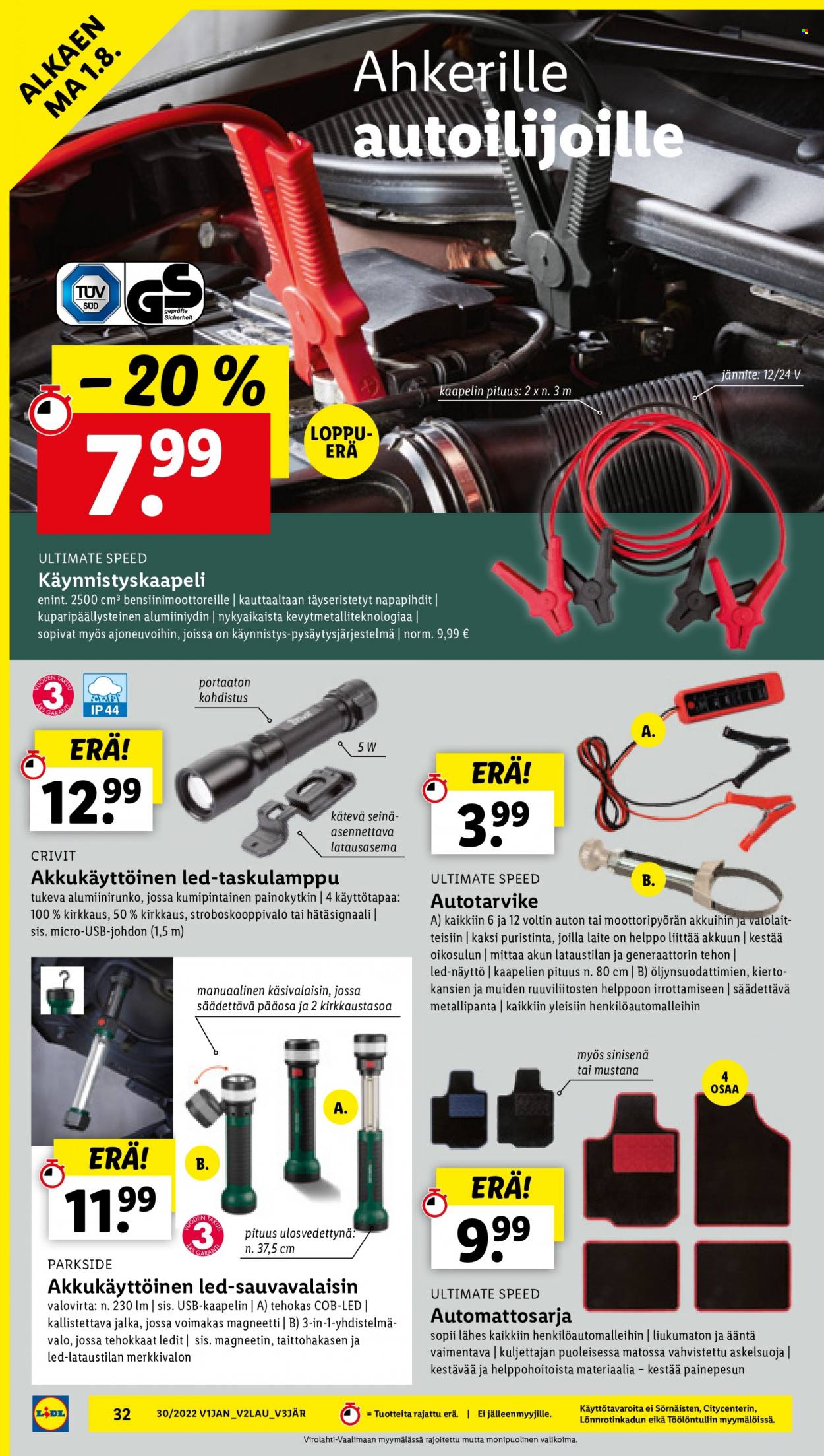 Lidl tarjoukset - 28.07.2022 - 03.08.2022. Sivu 32