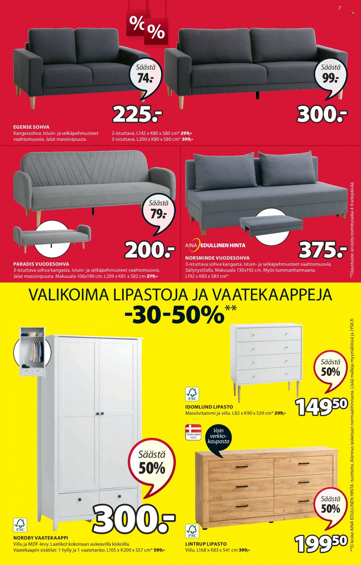 JYSK tarjoukset - 25.07.2022 - 31.07.2022. Sivu 7