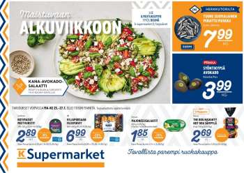 K-Supermarket tarjoukset  - 25.07.2022 - 27.07.2022.