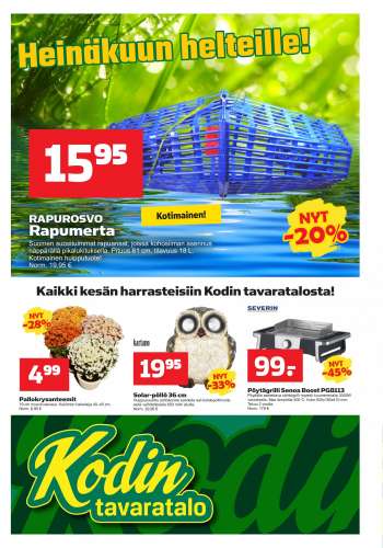 Kodintavaratalo tarjoukset  - 25.07.2022 - 03.08.2022.