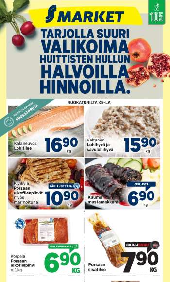 S-market tarjoukset  - 27.07.2022 - 31.07.2022.