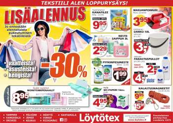 Löytötex tarjoukset  - 27.07.2022 - 02.08.2022.