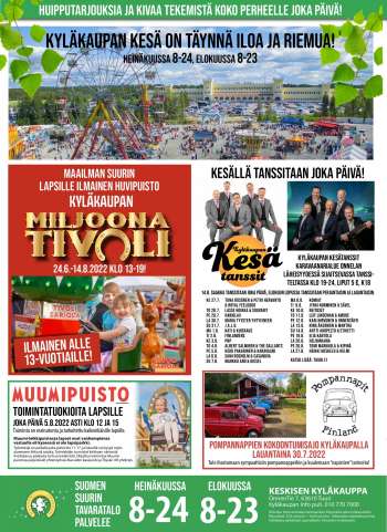Tuuri tarjoukset  - 27.07.2022 - 02.08.2022.
