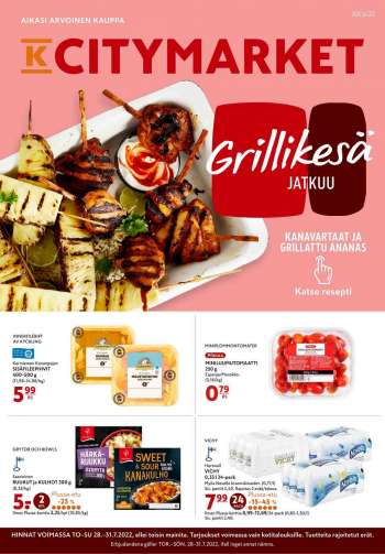 K-citymarket tarjoukset  - 28.07.2022 - 31.07.2022.