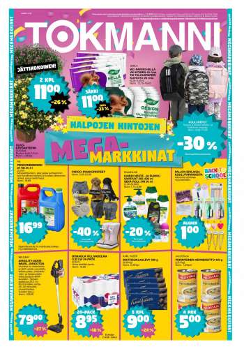 Tokmanni tarjoukset  - 01.08.2022 - 07.08.2022.