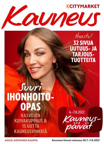 K-citymarket tarjoukset  - 20.07.2022 - 07.08.2022.