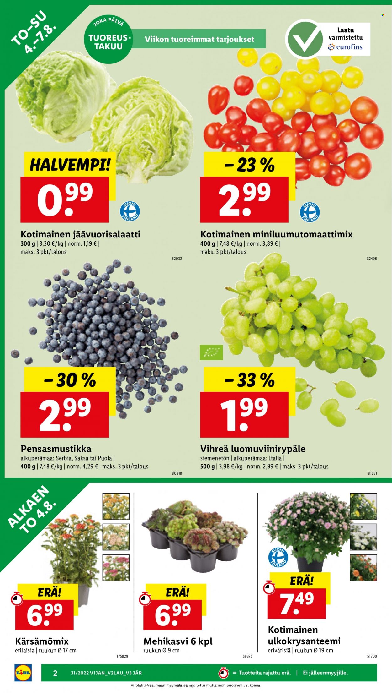 Lidl tarjoukset - 04.08.2022 - 10.08.2022. Sivu 2