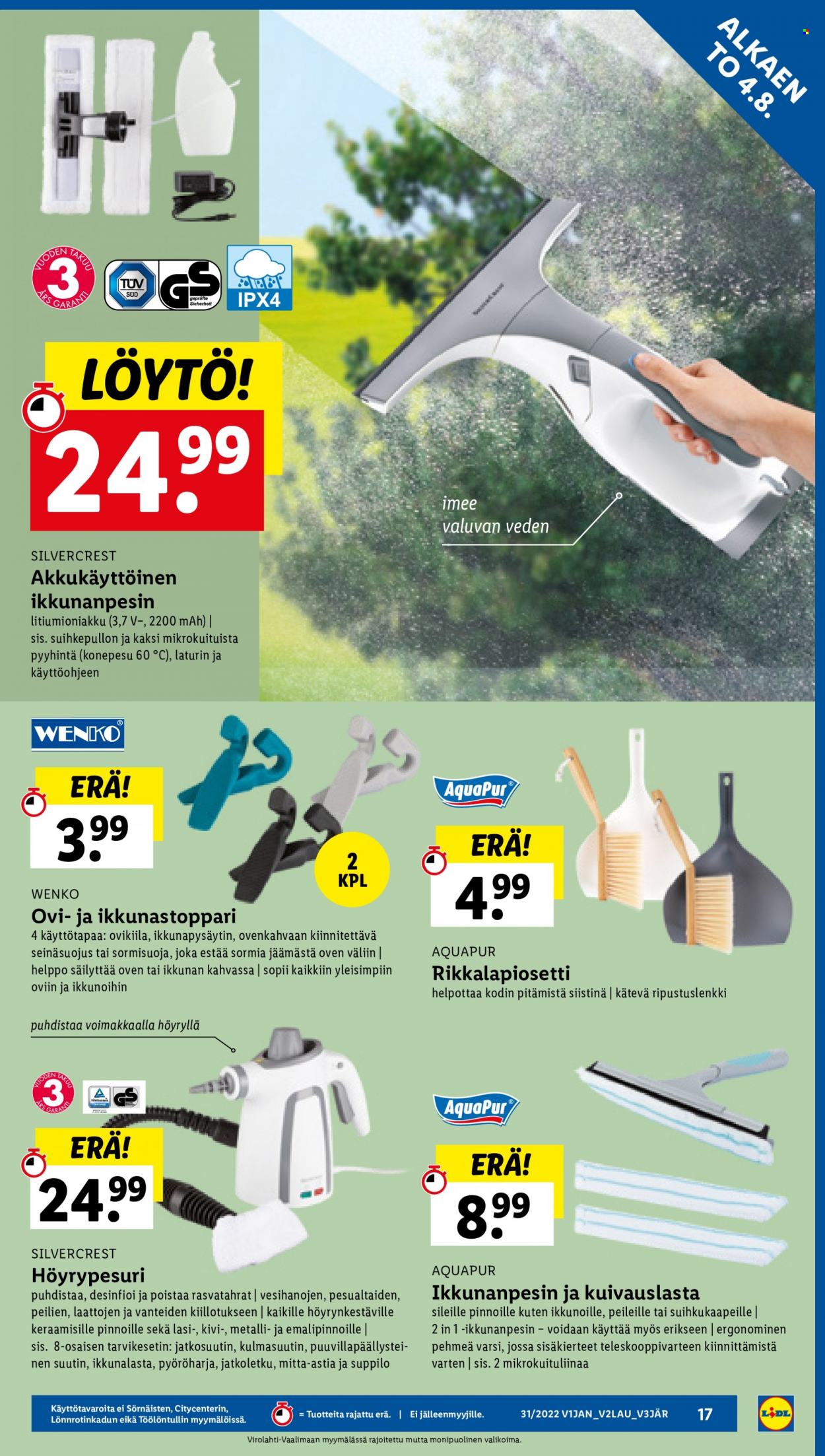 Lidl tarjoukset - 04.08.2022 - 10.08.2022. Sivu 17