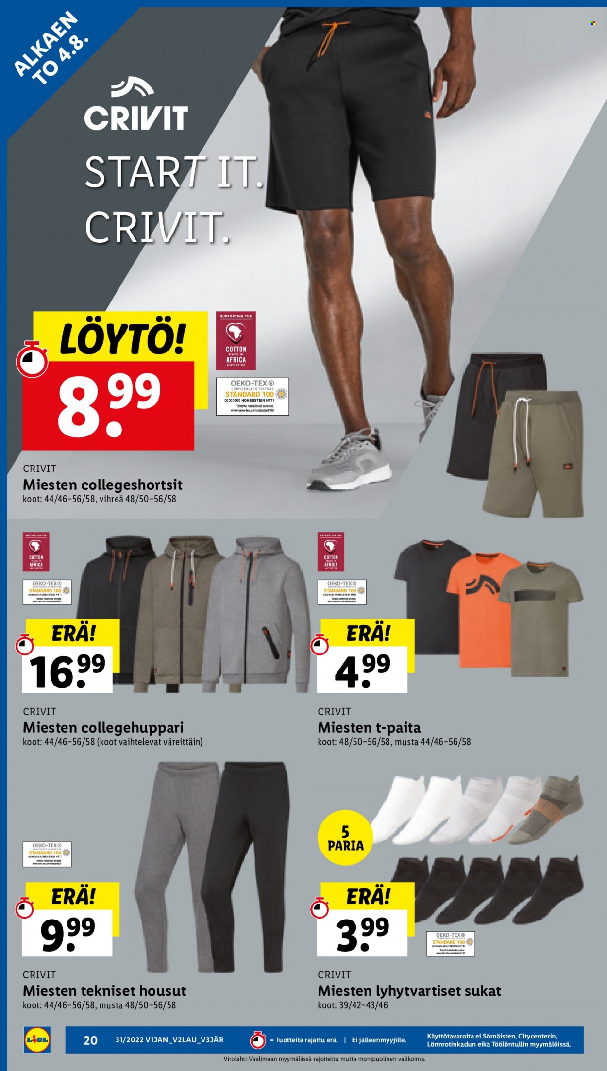Lidl tarjoukset - 04.08.2022 - 10.08.2022. Sivu 20