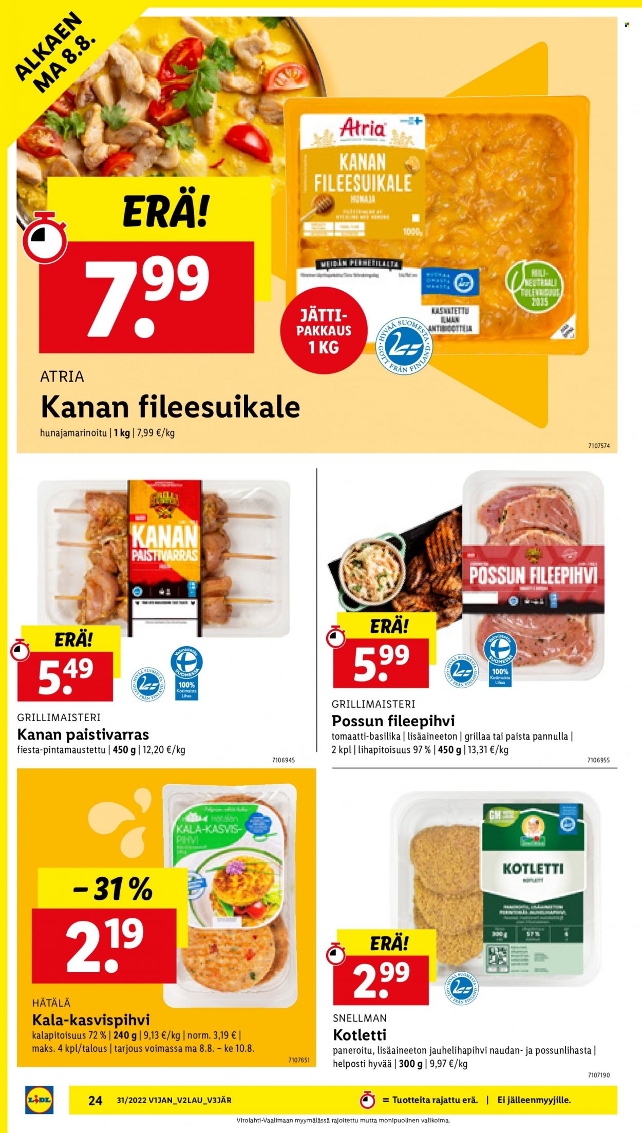 Lidl tarjoukset - 04.08.2022 - 10.08.2022. Sivu 24