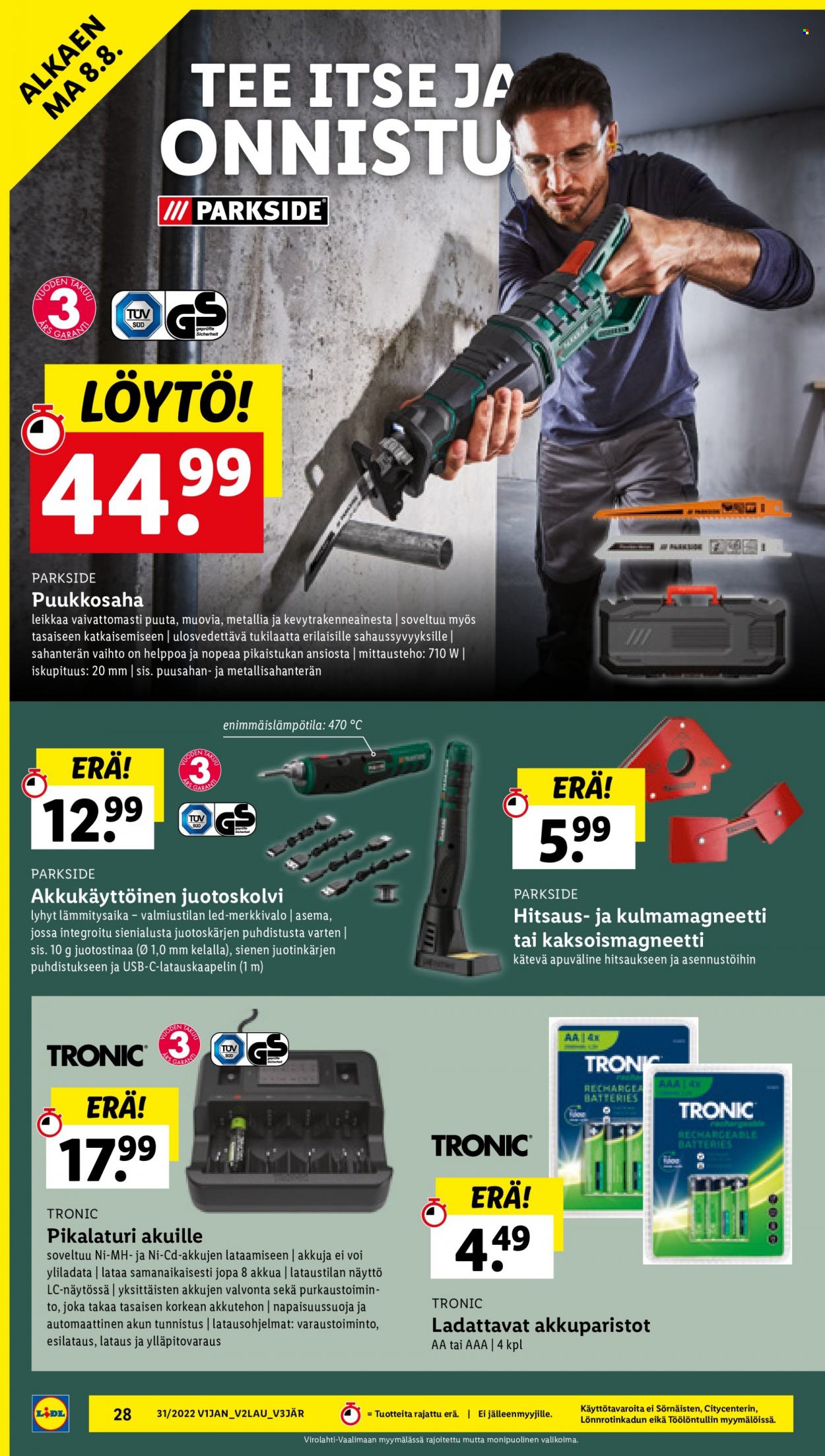 Lidl tarjoukset - 04.08.2022 - 10.08.2022. Sivu 28
