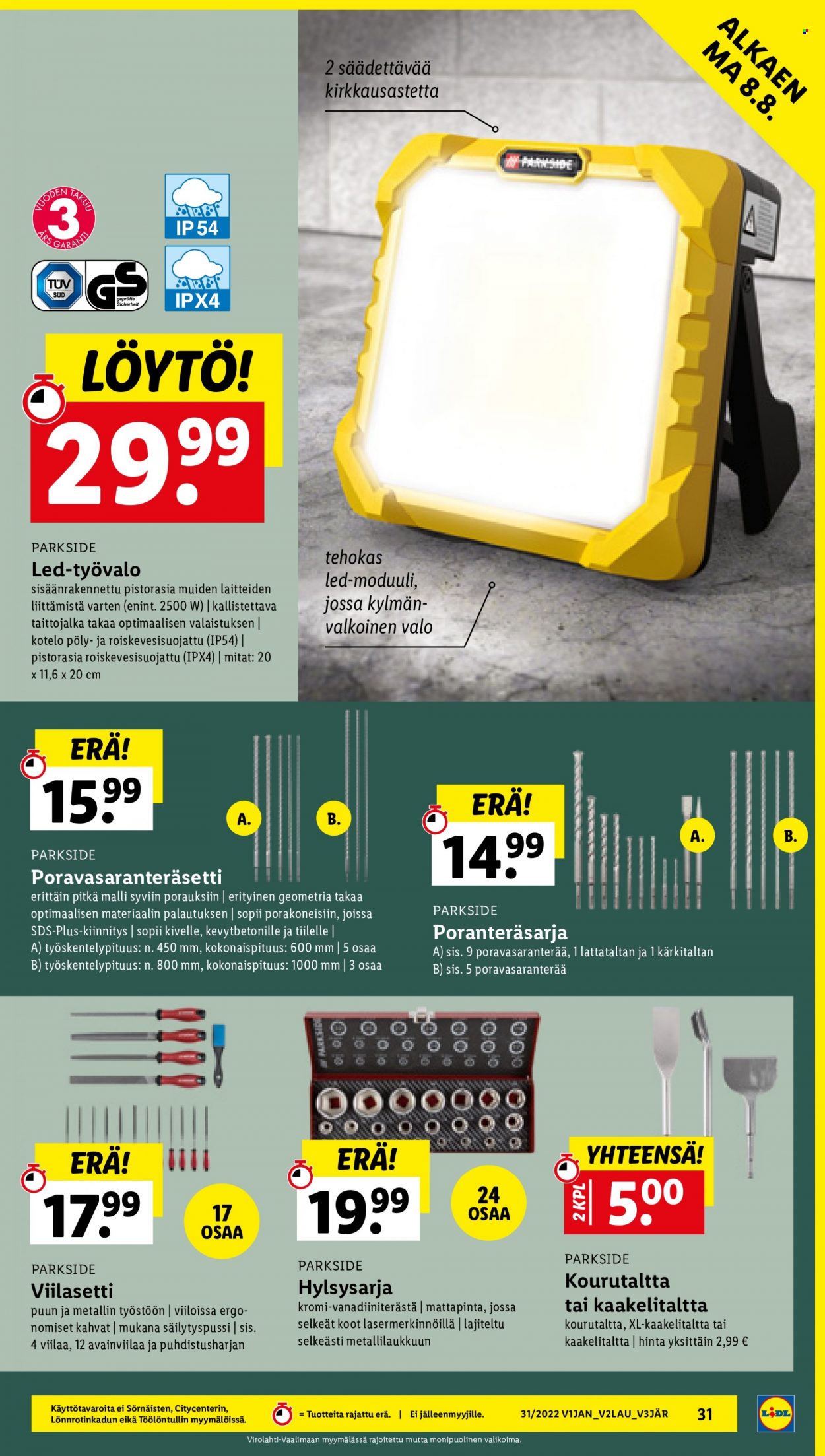 Lidl tarjoukset - 04.08.2022 - 10.08.2022. Sivu 31