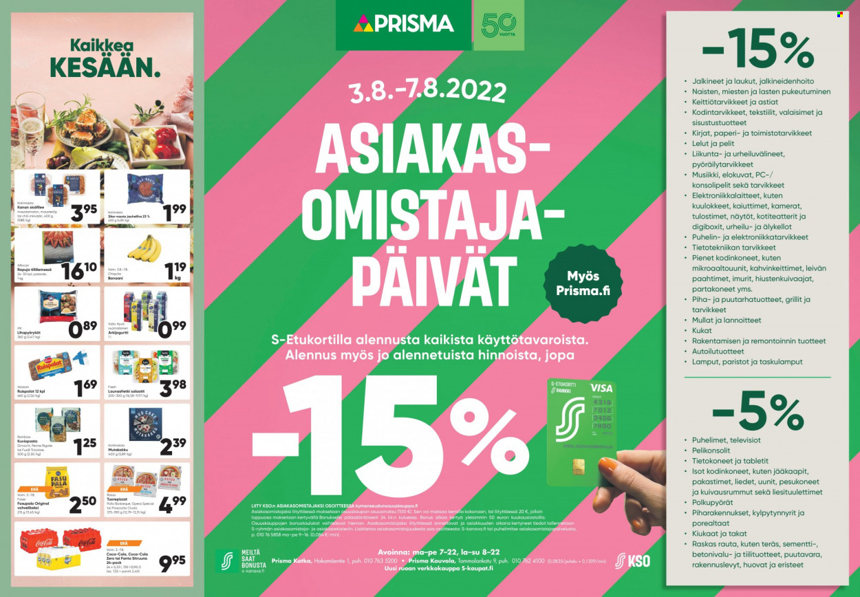 Prisma tarjoukset - 03.08.2022 - 07.08.2022. Sivu 1
