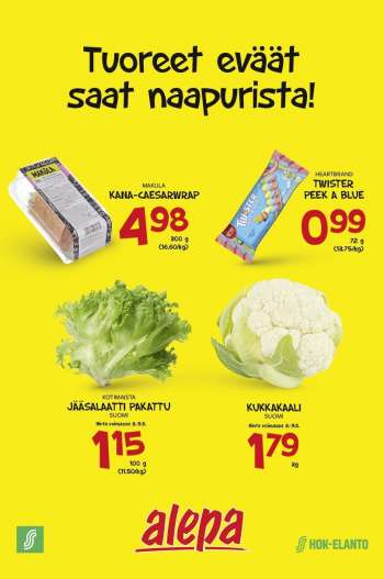Alepa tarjoukset  - 03.08.2022 - 09.08.2022.