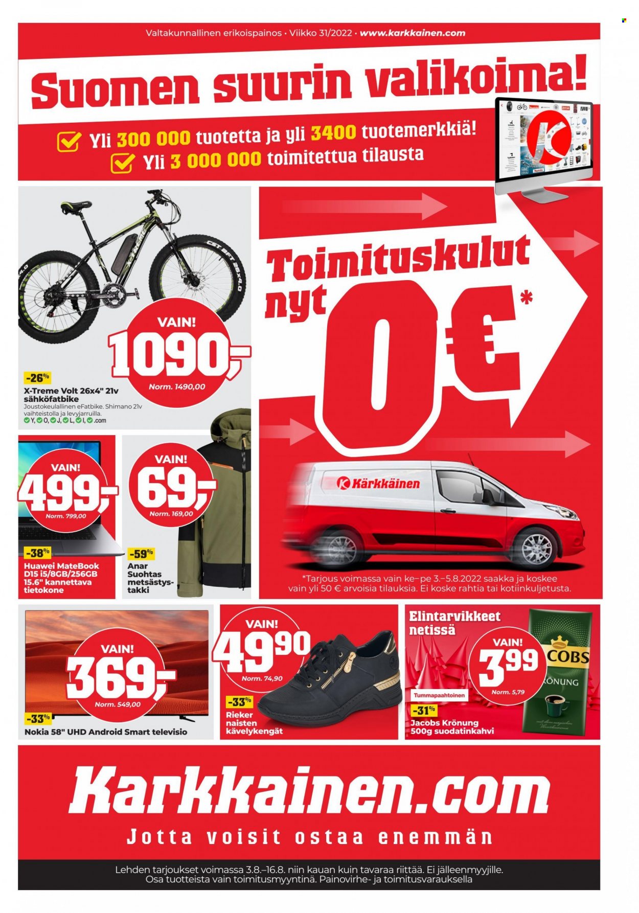 Kärkkäinen tarjoukset - 03.08.2022 - 16.08.2022. Sivu 1