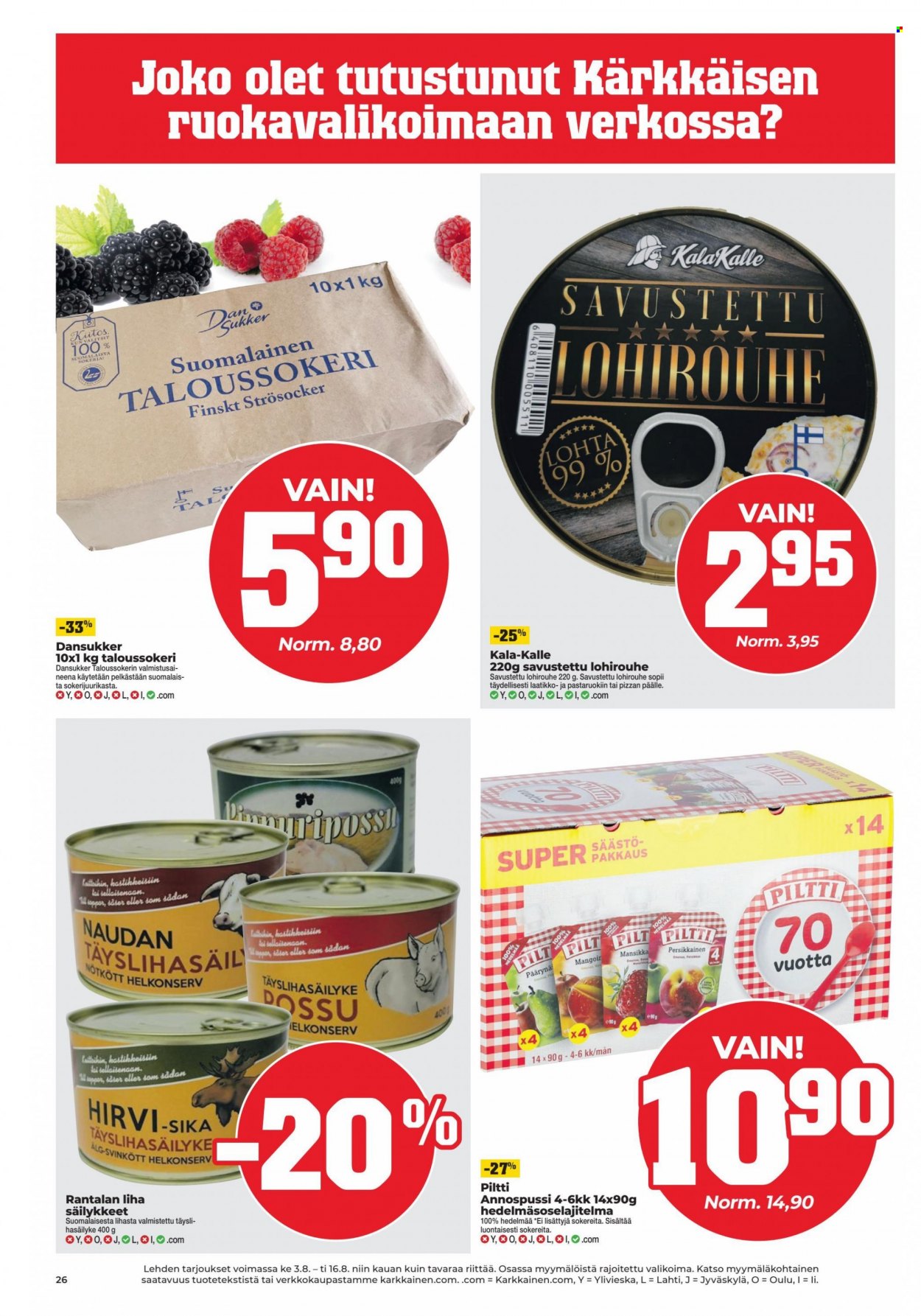Kärkkäinen tarjoukset - 03.08.2022 - 16.08.2022. Sivu 26