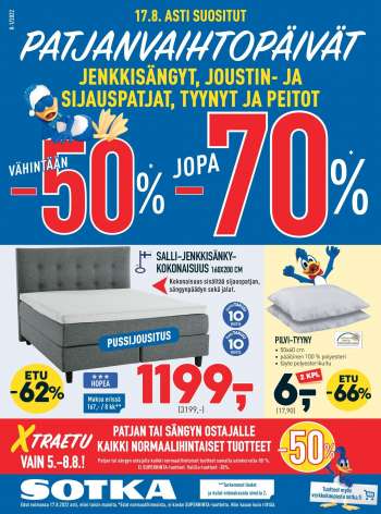 Sotka tarjoukset  - 05.08.2022 - 17.08.2022.