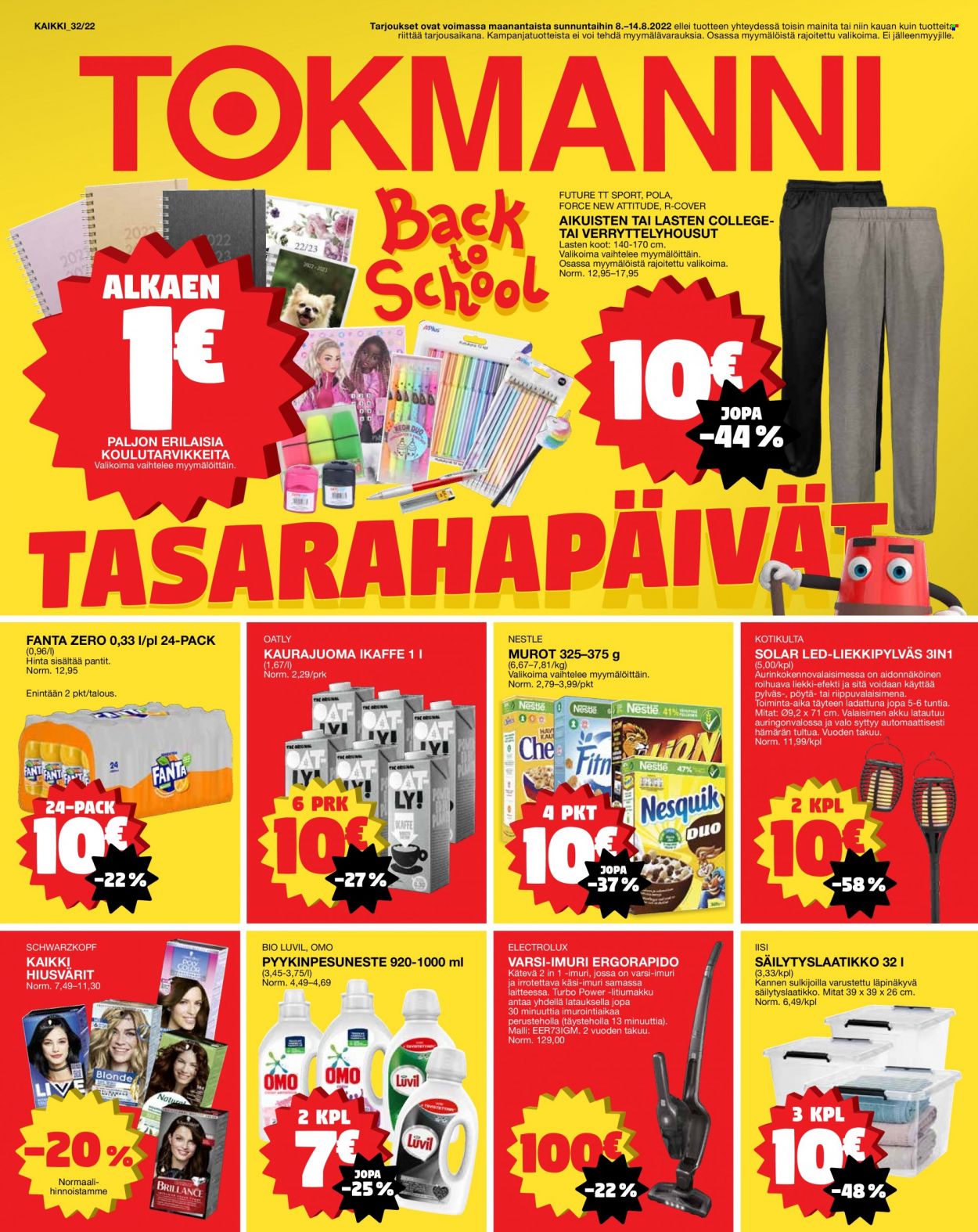 Tokmanni tarjoukset - 08.08.2022 - 14.08.2022. Sivu 1