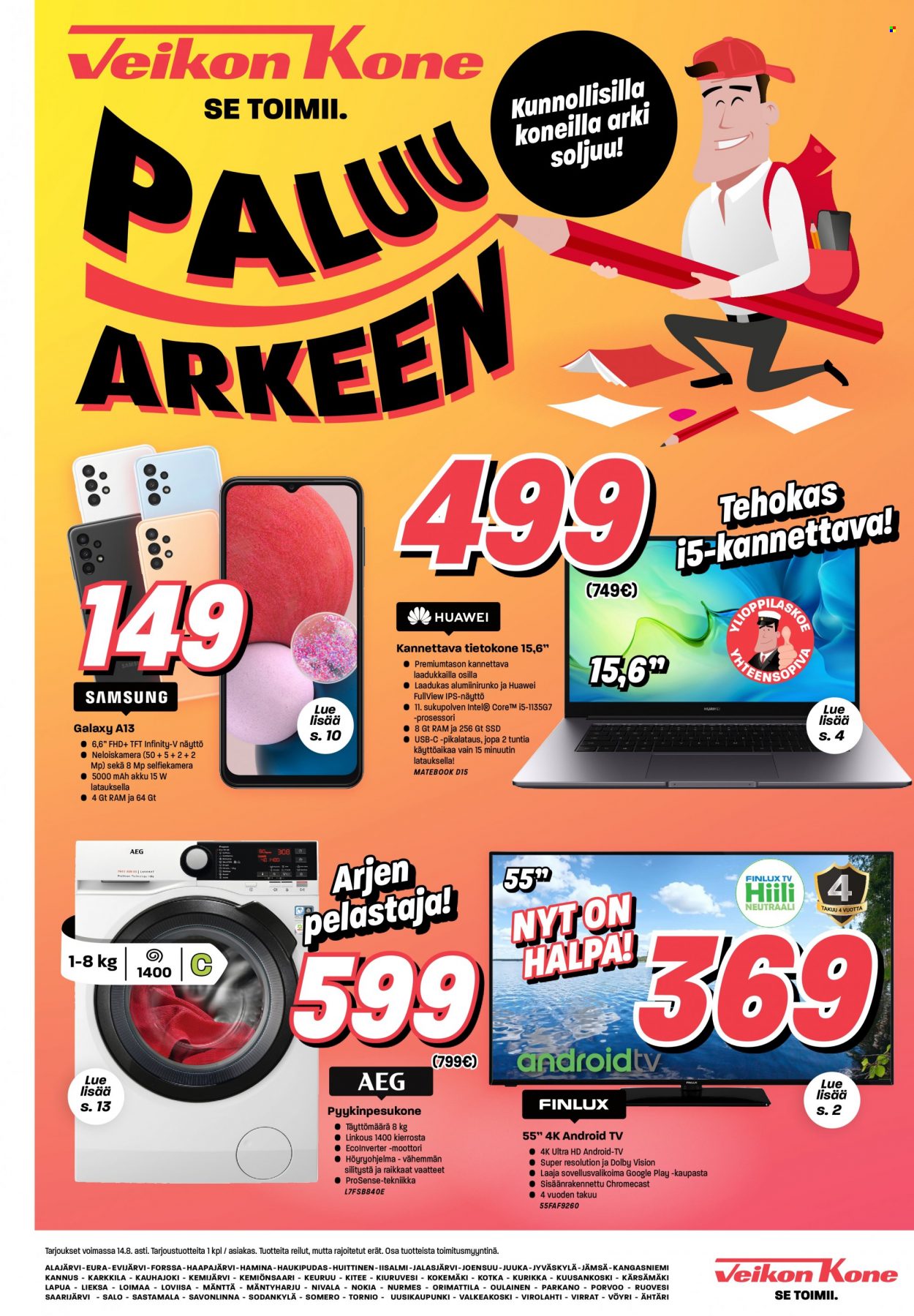 Veikon Kone tarjoukset - 07.08.2022 - 14.08.2022. Sivu 1