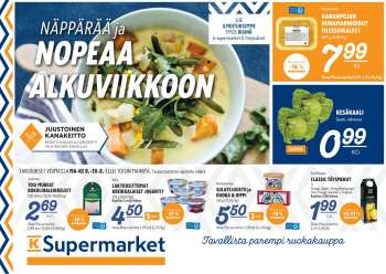 K-Supermarket tarjoukset  - 08.08.2022 - 10.08.2022.