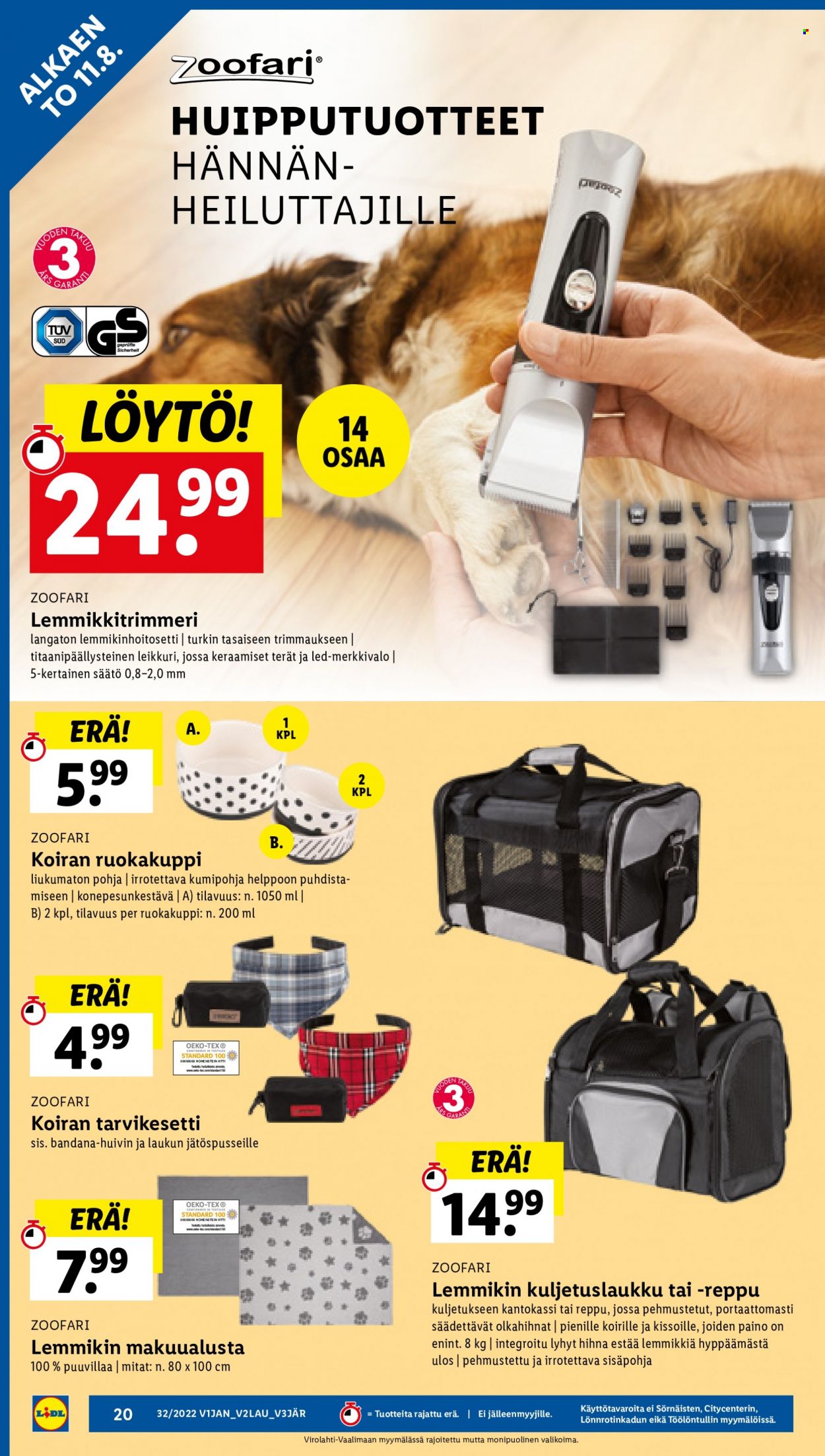 Lidl tarjoukset - 11.08.2022 - 17.08.2022. Sivu 20