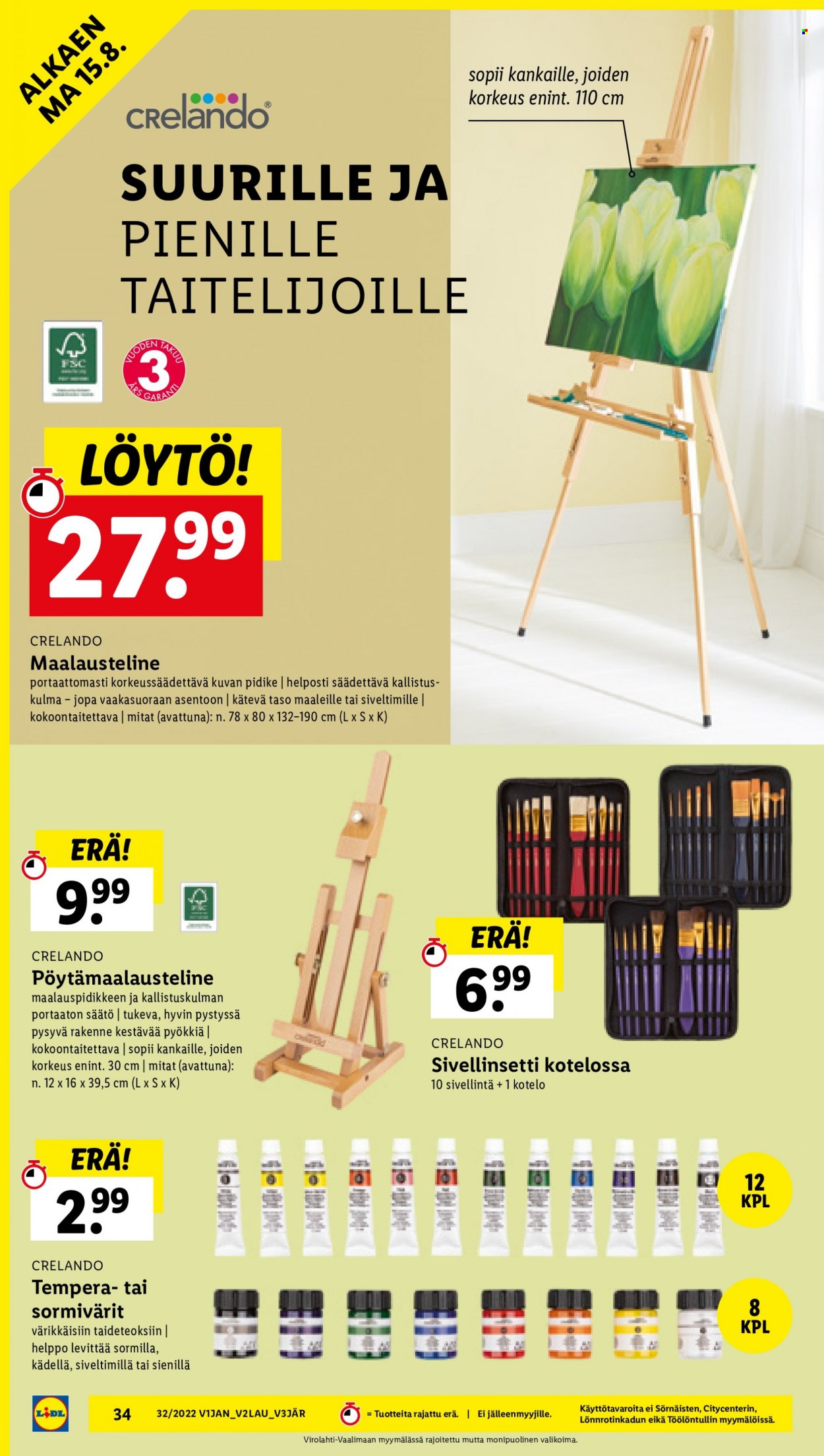 Lidl tarjoukset - 11.08.2022 - 17.08.2022. Sivu 34