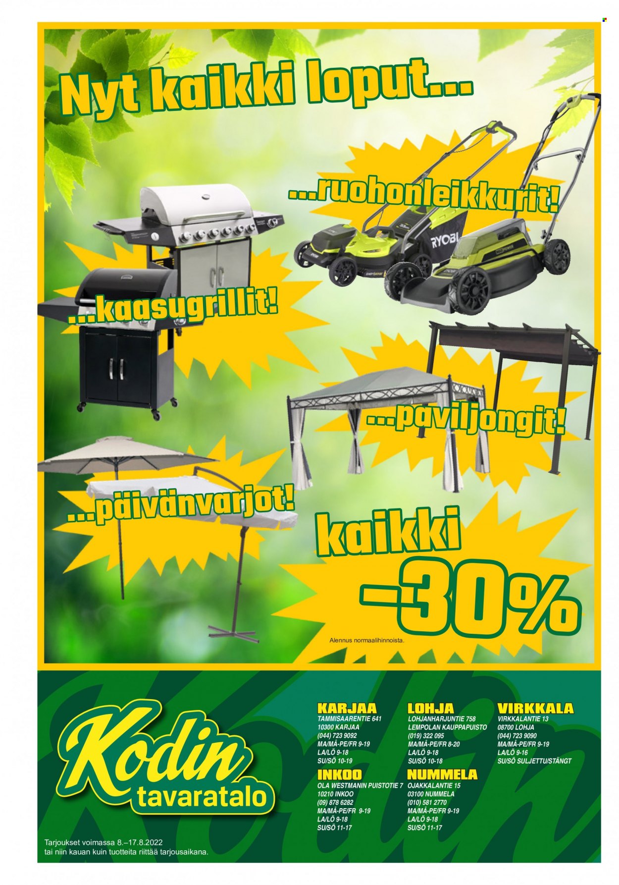Kodintavaratalo tarjoukset - 08.08.2022 - 17.08.2022. Sivu 8