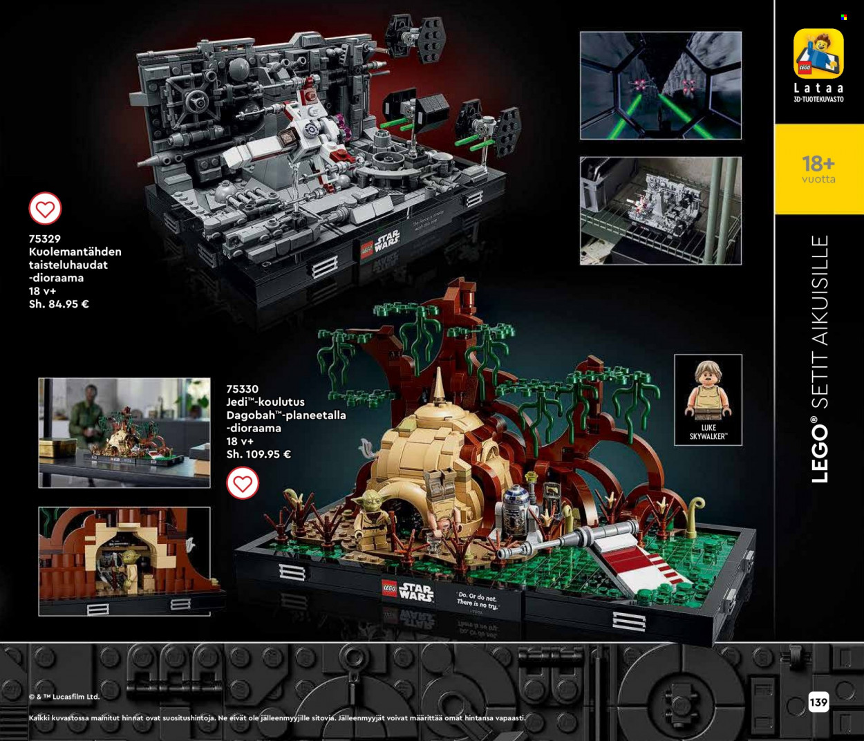 thumbnail - Tokmanni tarjoukset  - 12.08.2022 - 31.12.2022 - Tarjoustuotteet - LEGO Star Wars, LEGO. Sivu 139.