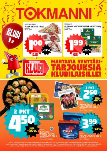 Tokmanni tarjoukset  - 15.08.2022 - 17.08.2022.