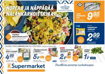 K-Supermarket tarjoukset  - 15.08.2022 - 17.08.2022.
