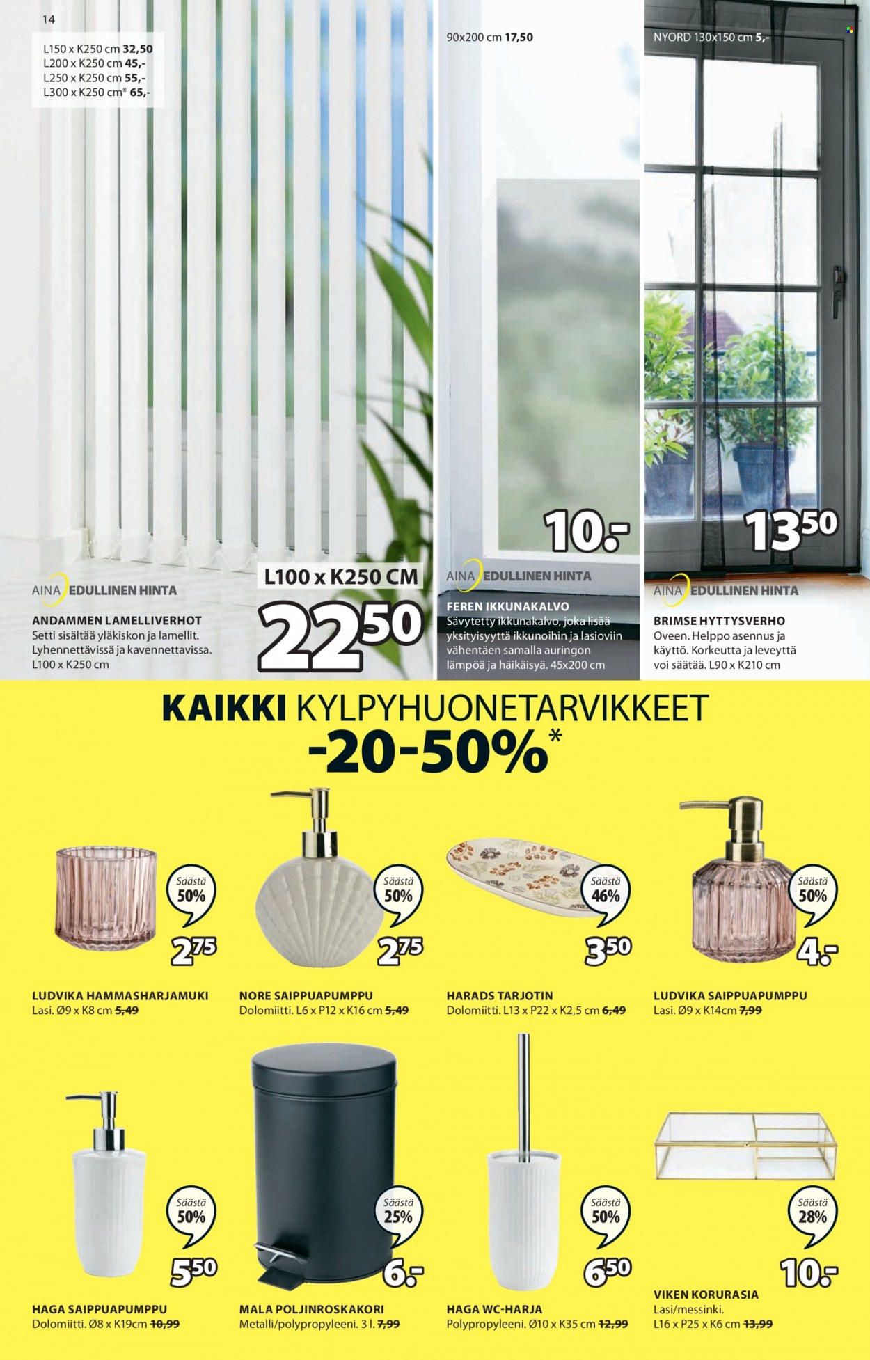 JYSK tarjoukset - 15.08.2022 - 21.08.2022. Sivu 14
