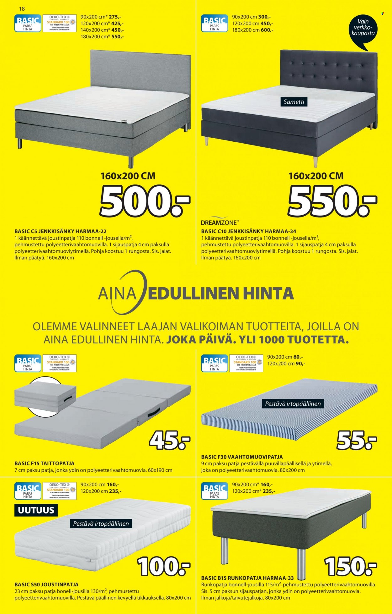 JYSK tarjoukset - 15.08.2022 - 21.08.2022. Sivu 18