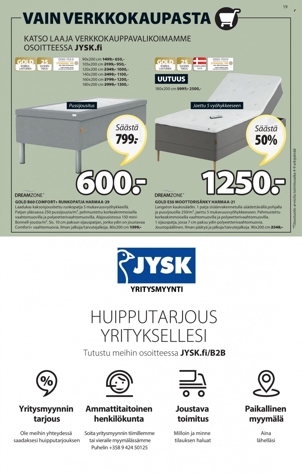 JYSK tarjoukset - 15.08.2022 - 21.08.2022. Sivu 19