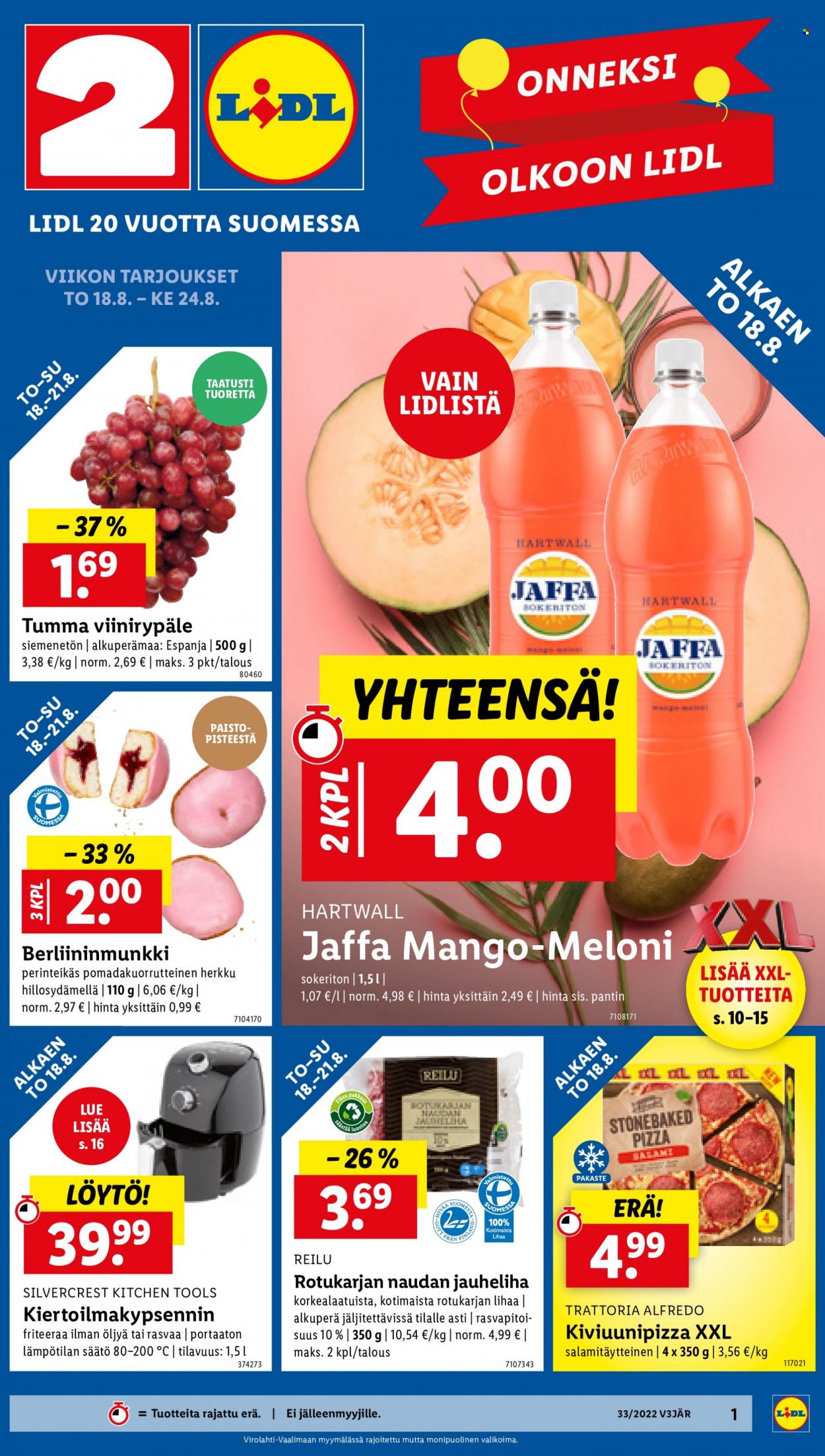 Lidl tarjoukset - 18.08.2022 - 24.08.2022. Sivu 1