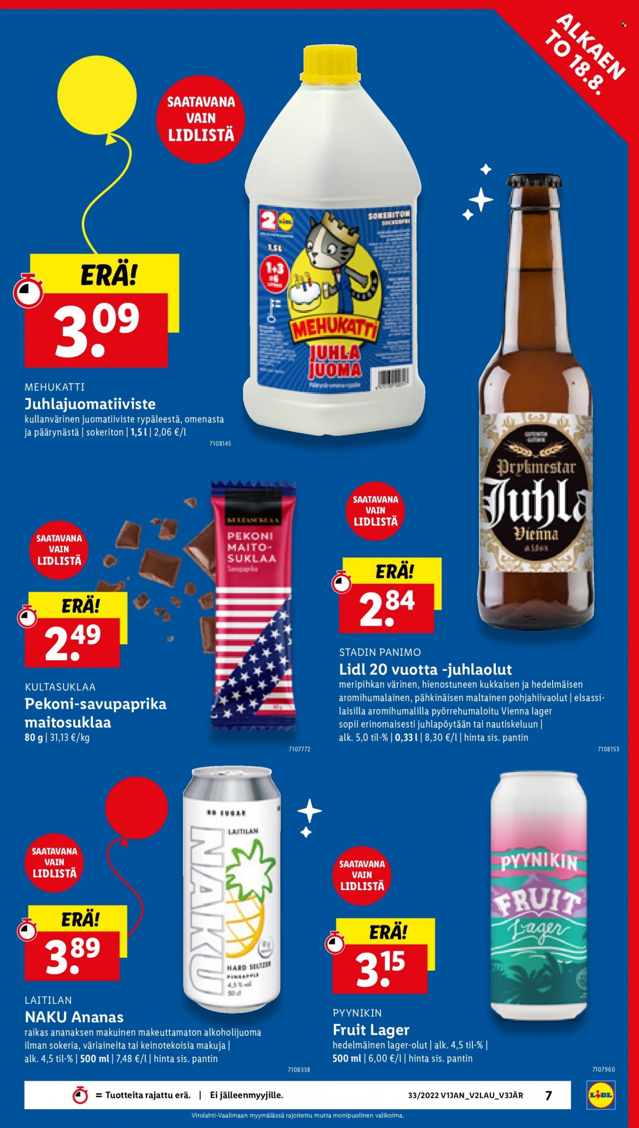 Lidl tarjoukset - 18.08.2022 - 24.08.2022. Sivu 7