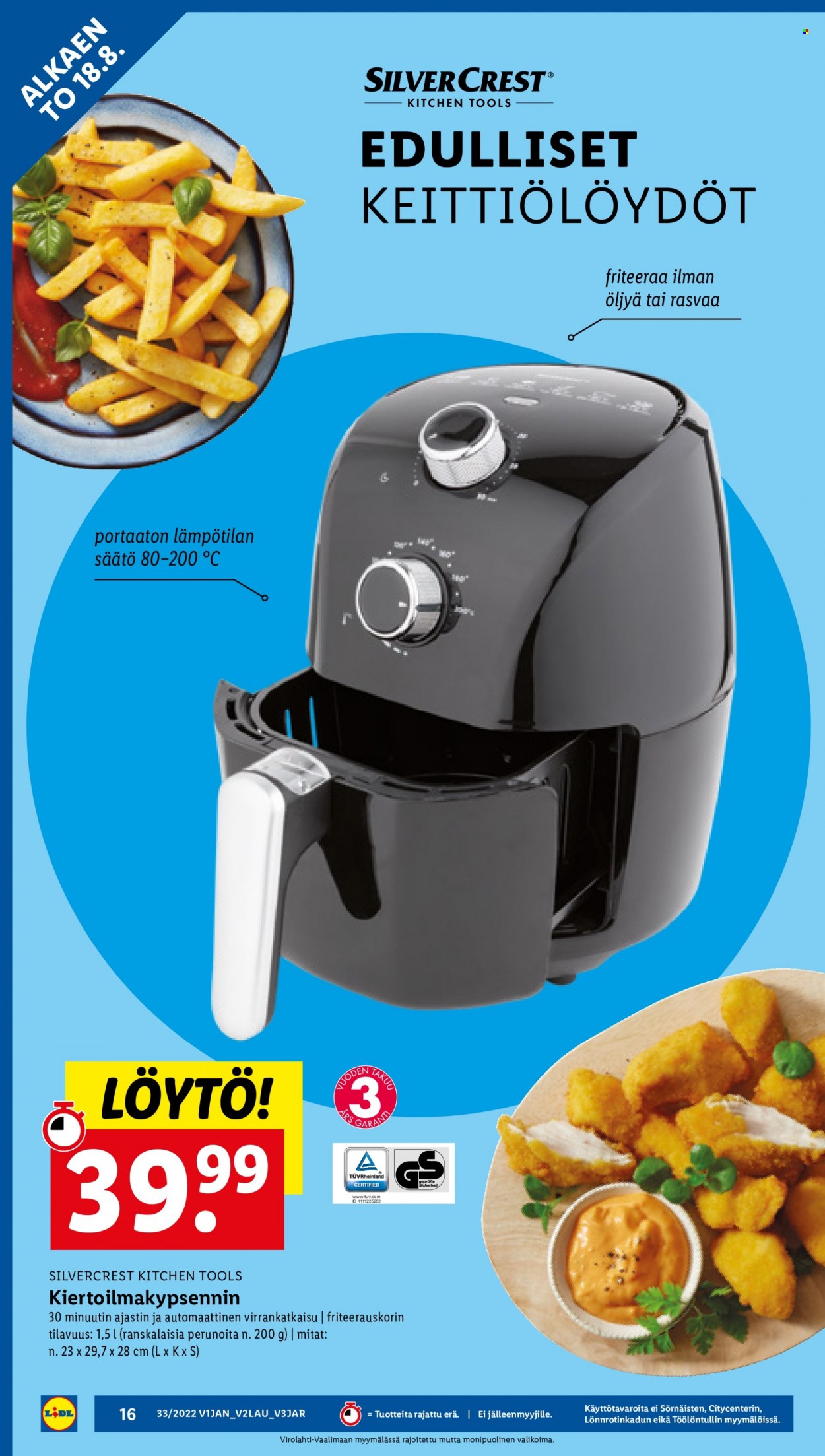 Lidl tarjoukset - 18.08.2022 - 24.08.2022. Sivu 16