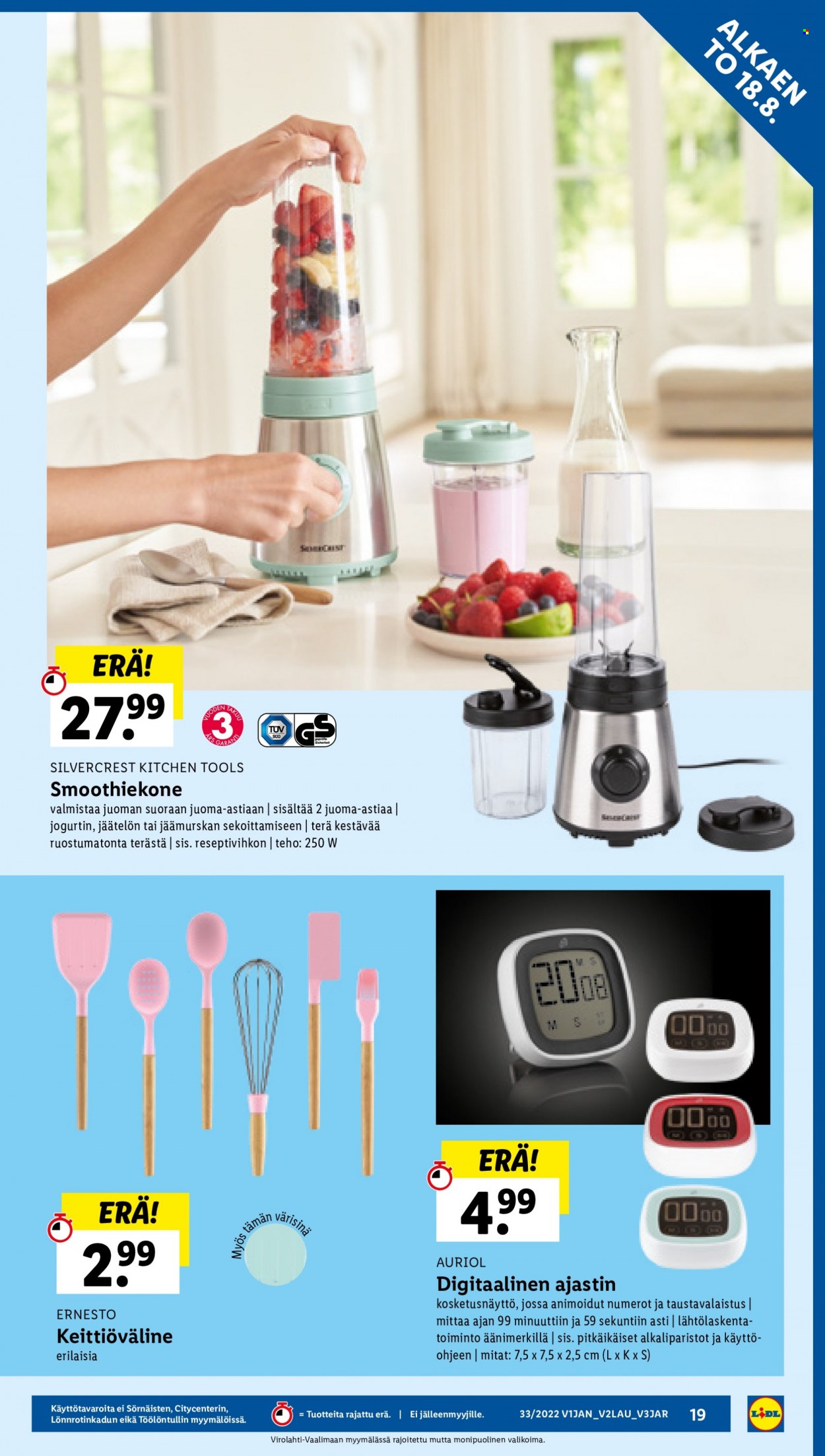 Lidl tarjoukset - 18.08.2022 - 24.08.2022. Sivu 19