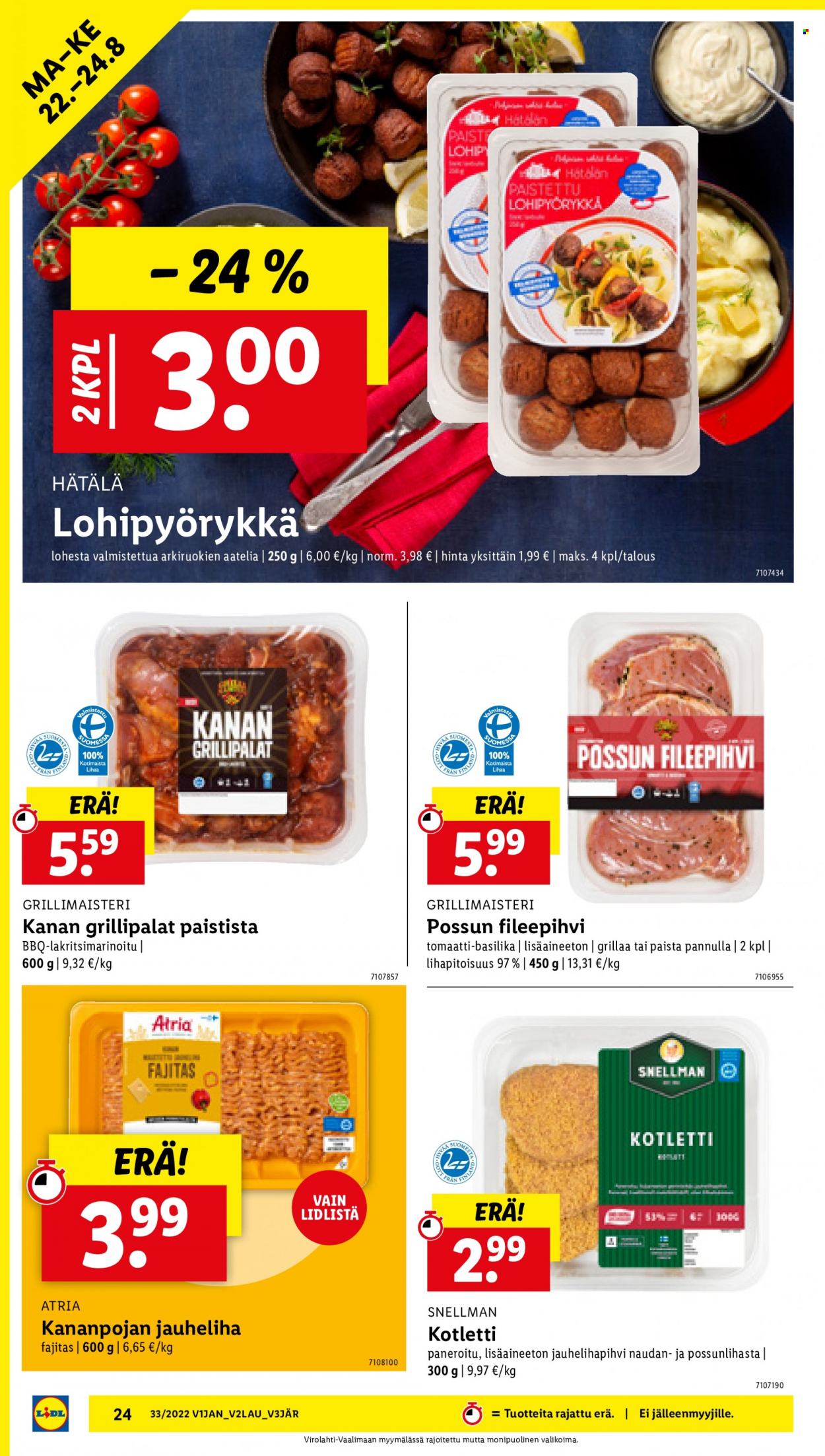 Lidl tarjoukset - 18.08.2022 - 24.08.2022. Sivu 24