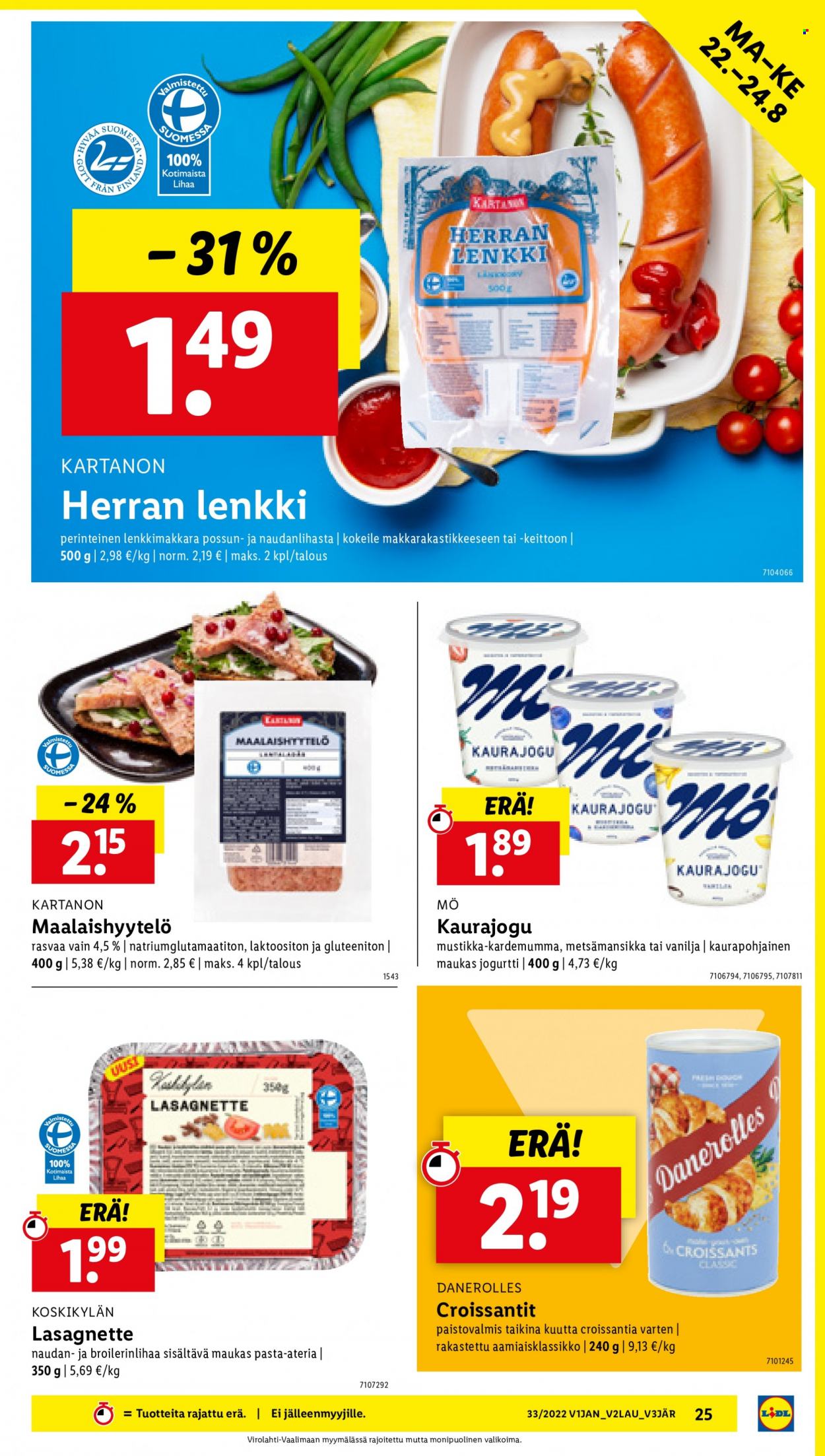 Lidl tarjoukset - 18.08.2022 - 24.08.2022. Sivu 25