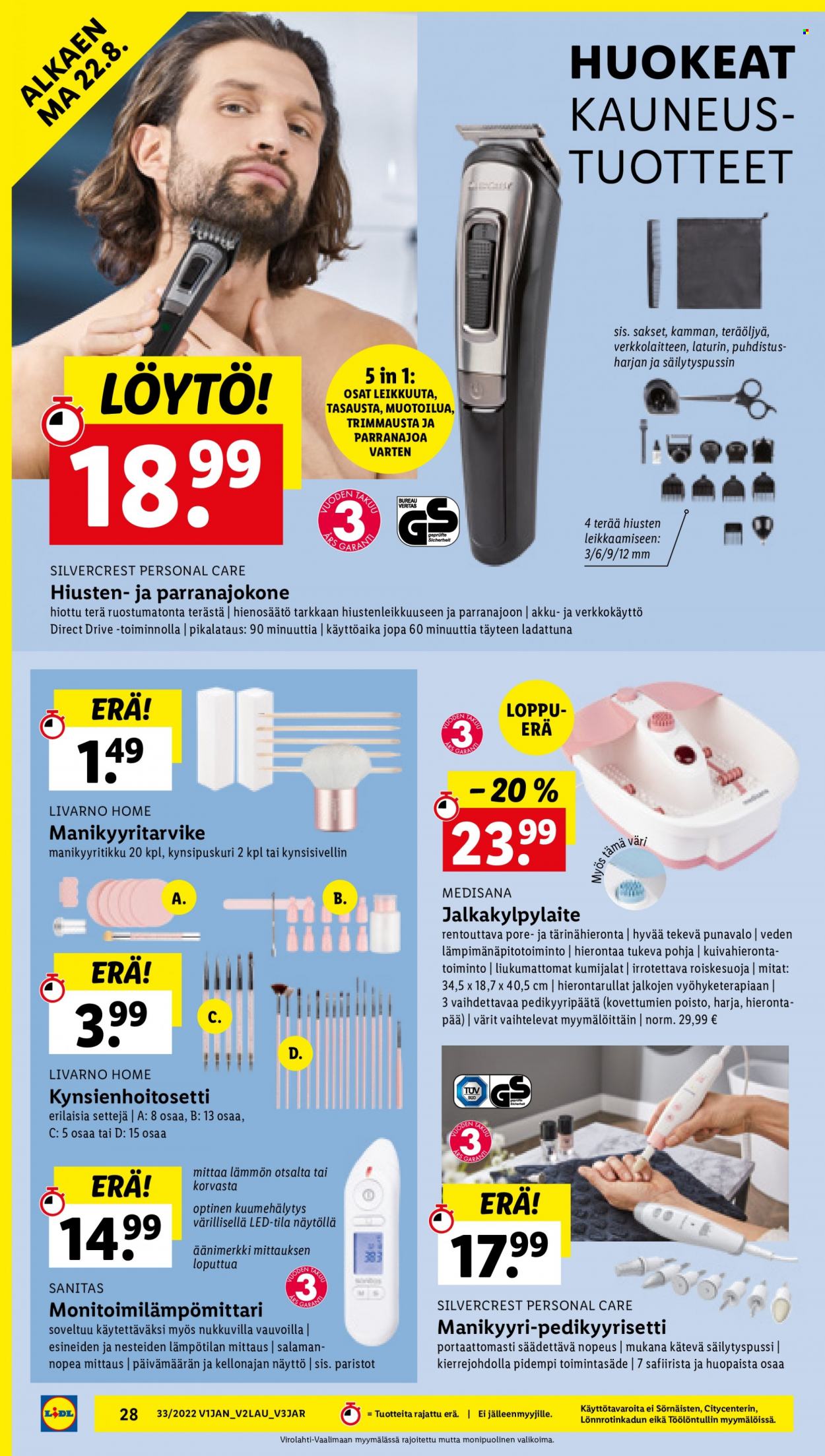 Lidl tarjoukset - 18.08.2022 - 24.08.2022. Sivu 28