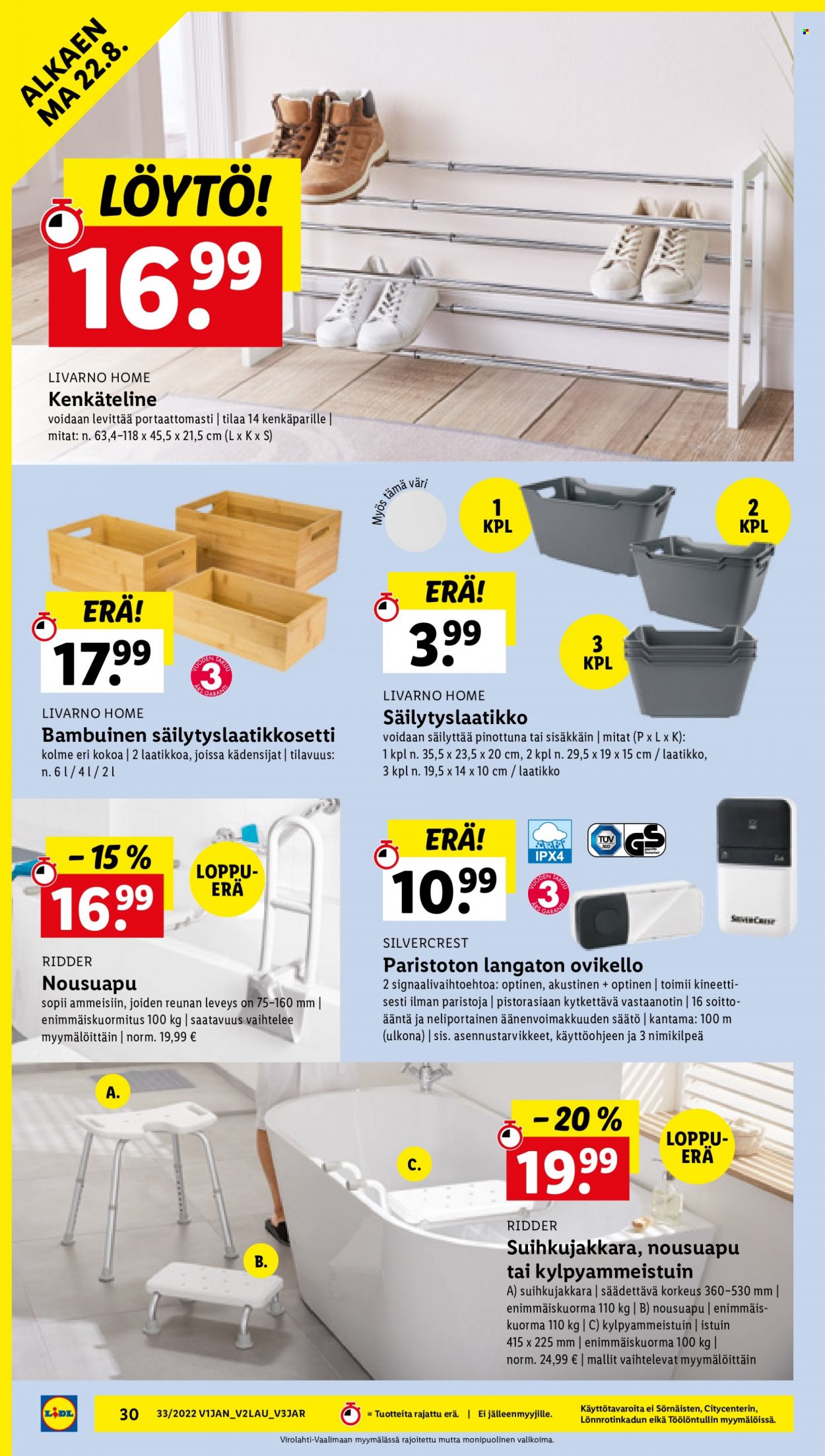 Lidl tarjoukset - 18.08.2022 - 24.08.2022. Sivu 30