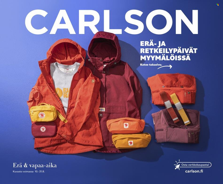 Carlson tarjoukset - 10.08.2022 - 31.08.2022. Sivu 1