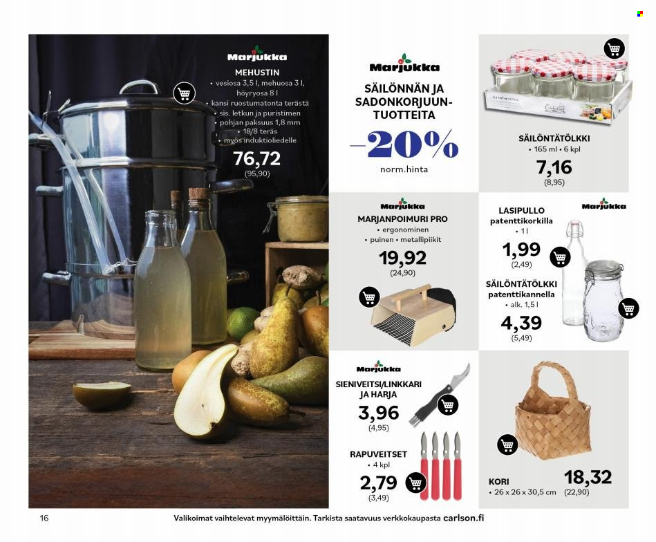 Carlson tarjoukset - 10.08.2022 - 31.08.2022. Sivu 16