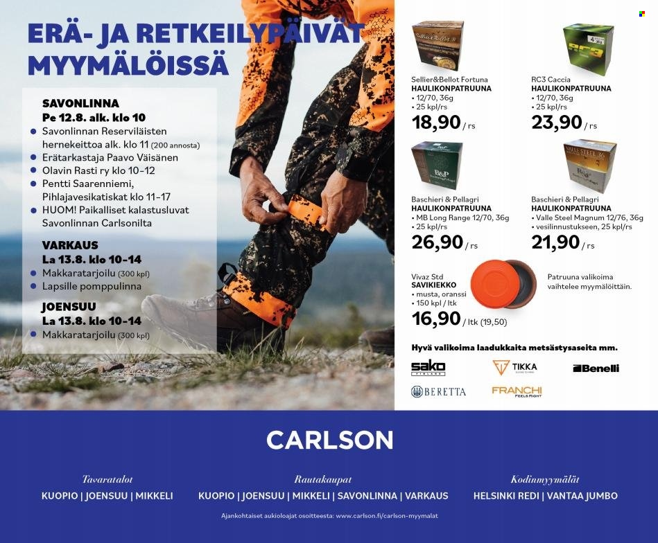 Carlson tarjoukset - 10.08.2022 - 31.08.2022. Sivu 24