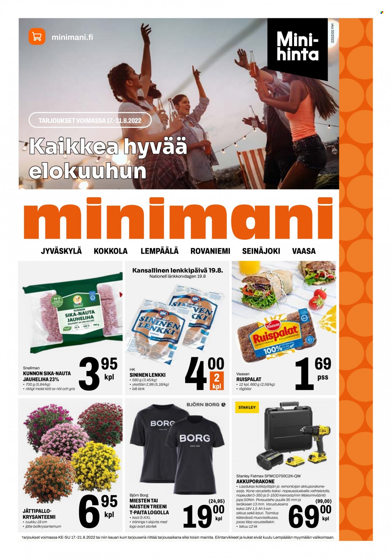 Minimani tarjoukset - 17.08.2022 - 21.08.2022. Sivu 1
