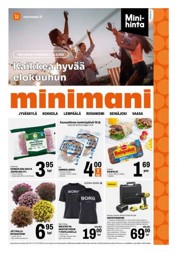 Minimani tarjoukset  - 17.08.2022 - 21.08.2022.