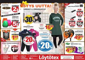 Löytötex tarjoukset  - 17.08.2022 - 23.08.2022.