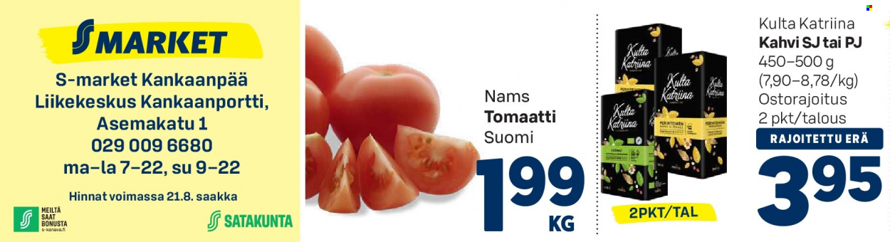 S-market tarjoukset - 18.08.2022 - 21.08.2022. Sivu 1
